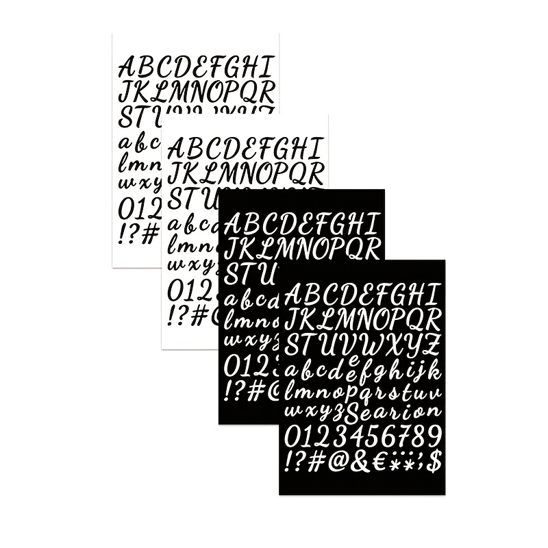 Alphabet Self Adhesive Letter Sticker Number Vinyl Stickers - Temu