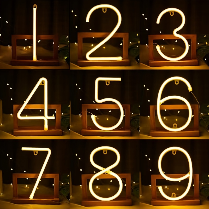 Numéros de chapiteau grands numéros lumineux ampoules signe