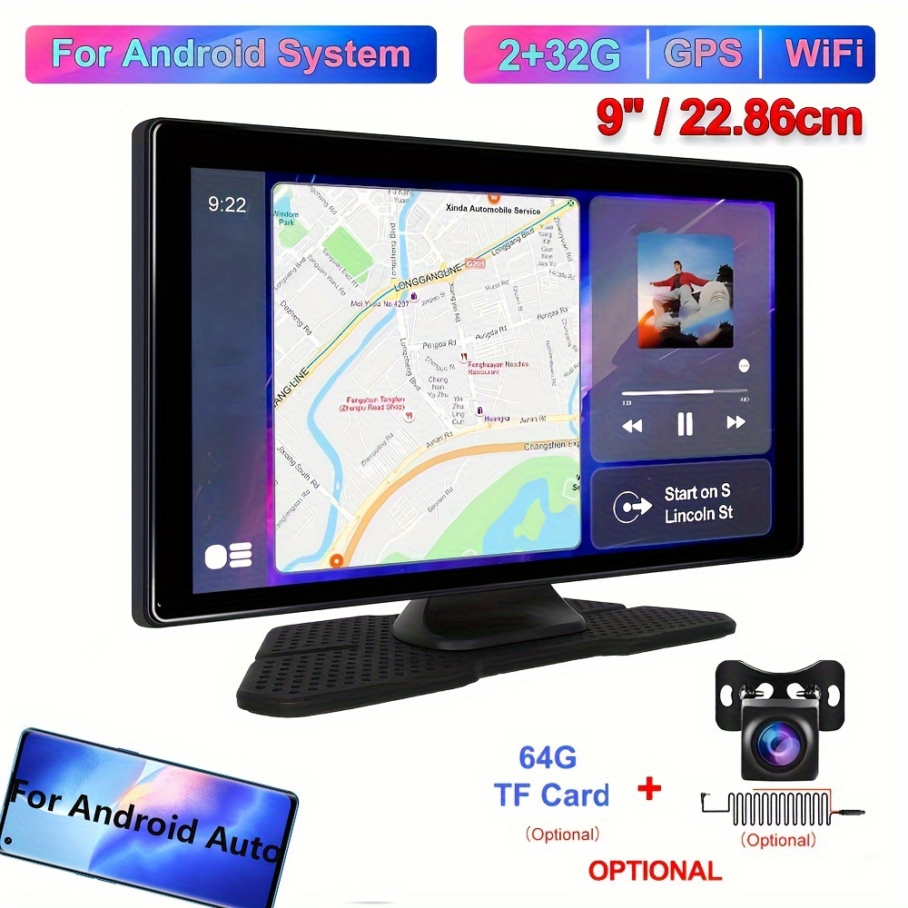 Single Din 2+ Android13 Car Radio Stereo Ips Touch Screen - Temu