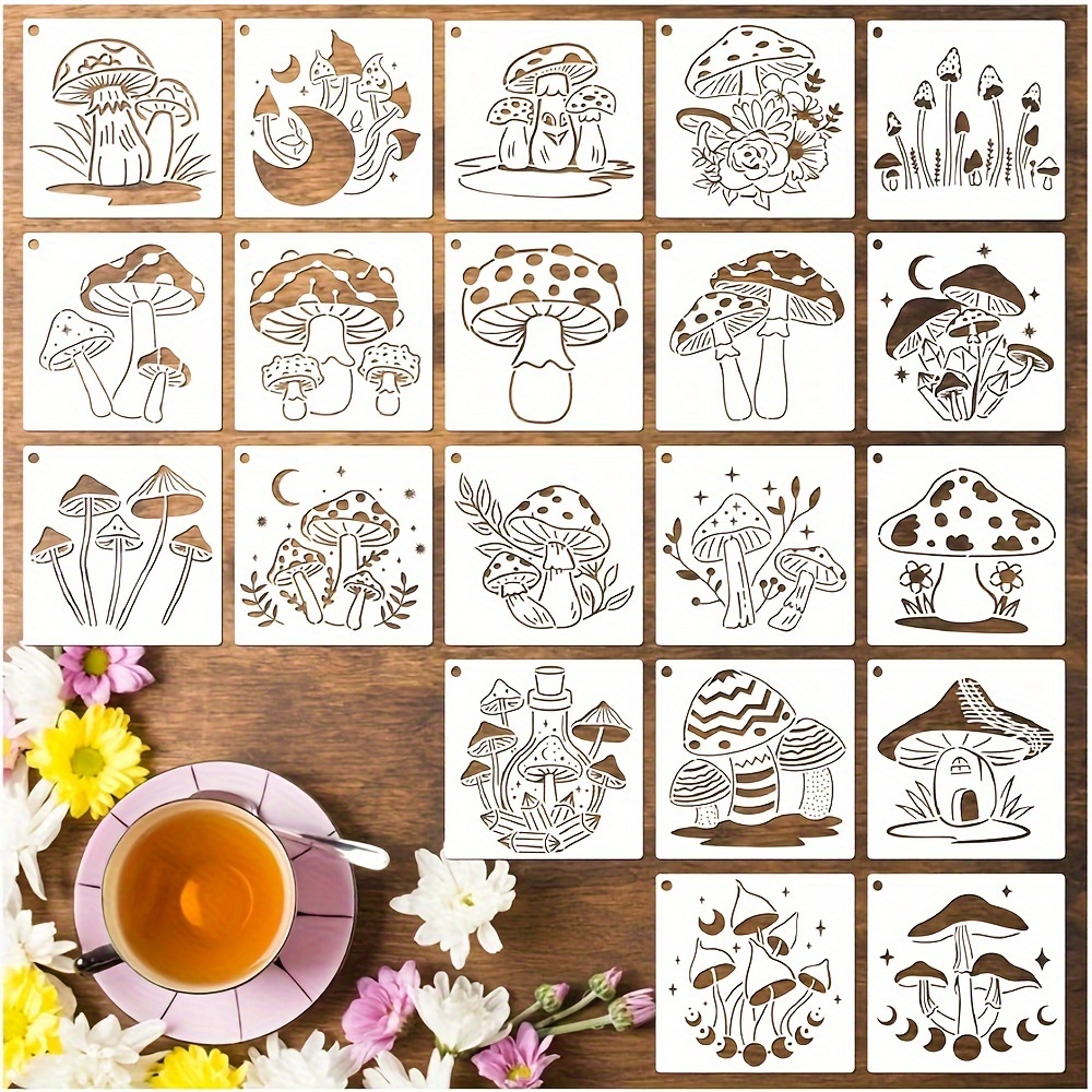 Moon Sun Stencil Flower Stencils For Painting On Wood Reusable