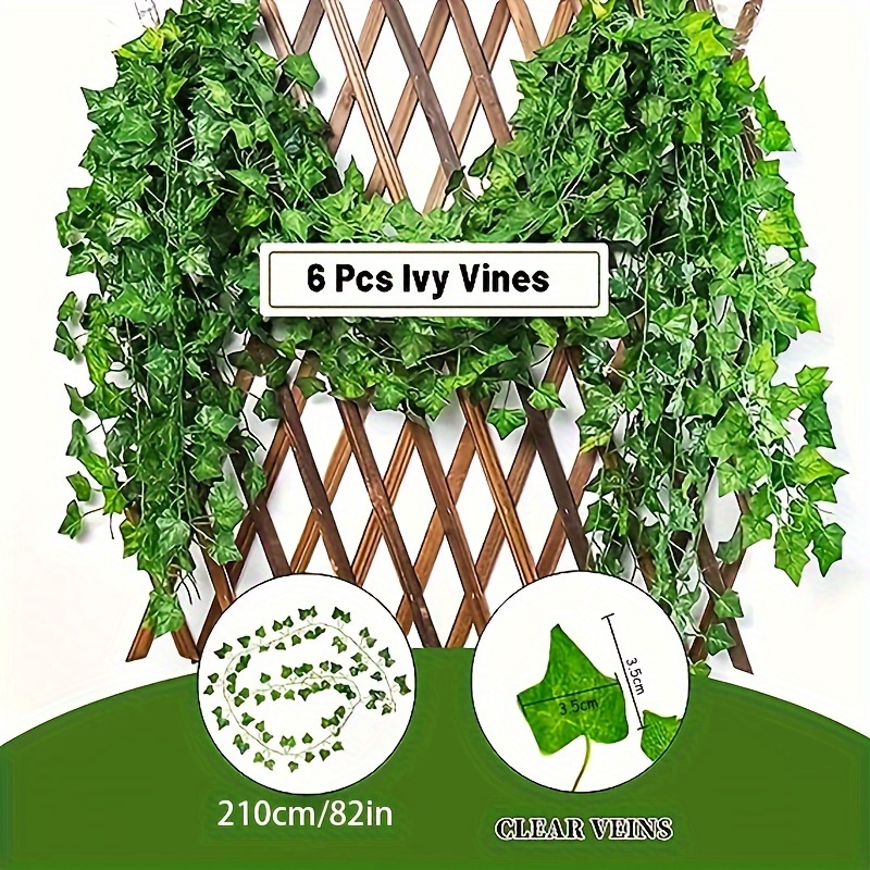 Hatoku 12 Pack Fake Vines for Room Decor Fake Ivy Leaves Greenery Garland Hanging Plants Artificial Vines for Bedroom Aesthetic Decor Wedding Wall