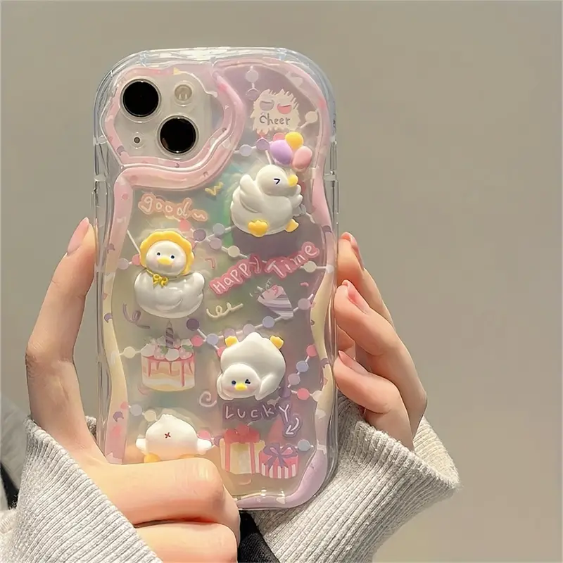Phone Case Iphone 15 14 13 12 11 Pro Max Plus Cute Silicone - Temu