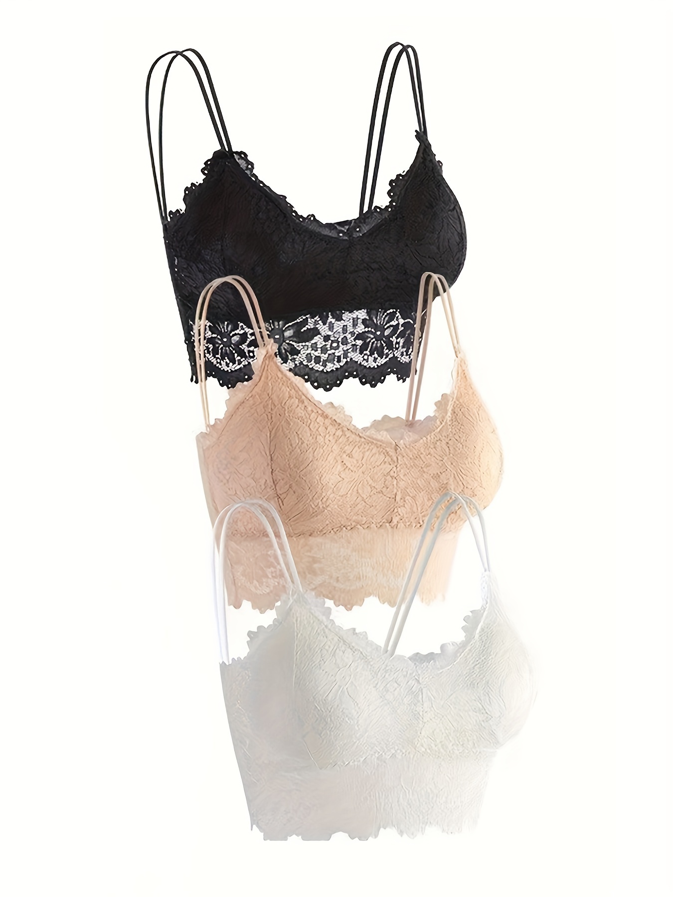 Sheer Lace Bow Decor Sexy Lingerie Set, Thin Eyelash Lace Trim Cami Crop  Top & See-through Scallop Trim Shorts, Women's Sexy Lingerie & Underwear