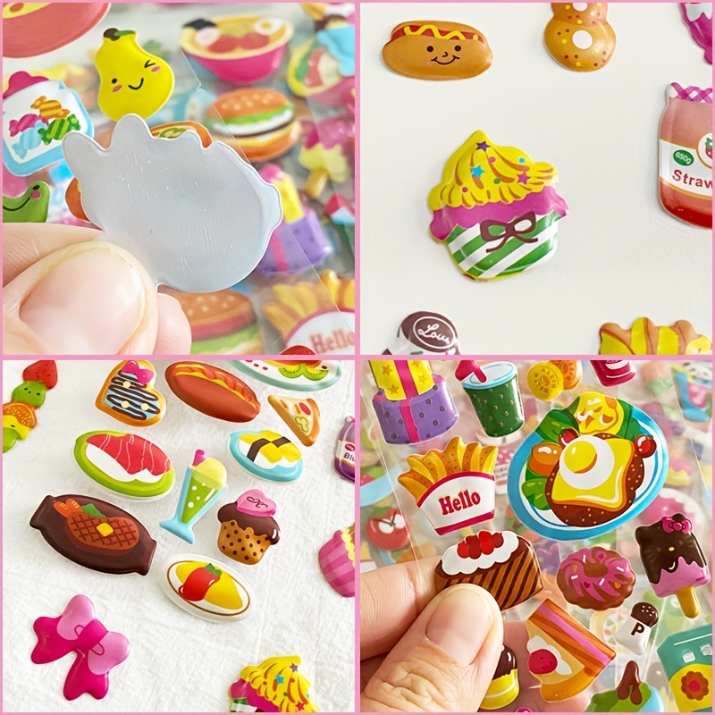 Scrapbooking Puffy Stickers Kawaii Not? Cupcakes Donuts Treats Sweet  Rainbows