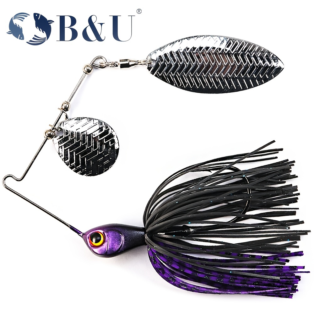 Yixx Willow Blade Spinner Bait Buzzbait Fishing Lures Bass Tackle Hook  Crankbait