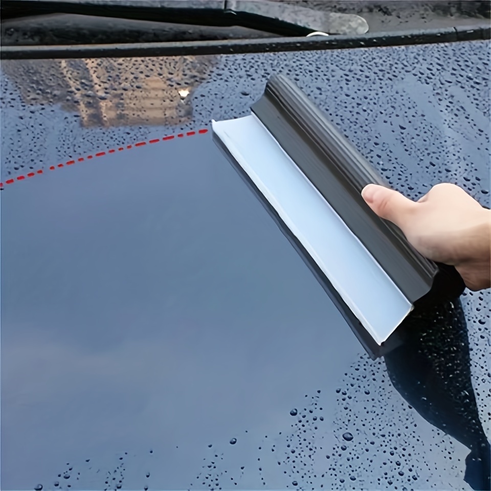 Cleaning Water Squeegee Blades Soft Silicone Squeegee For Shower, Kitchen,  Window And Car Glass - Temu