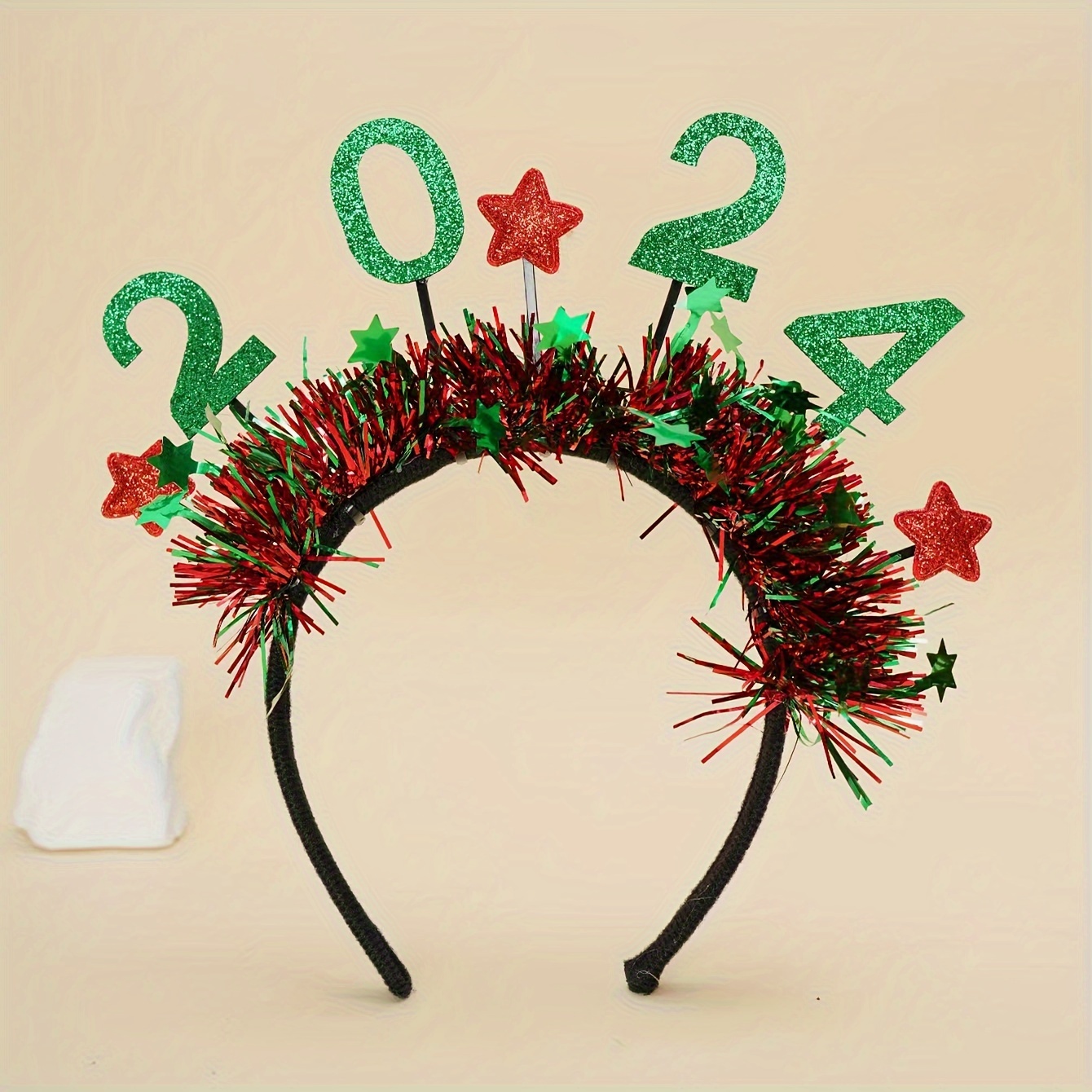 2pcs Fête de Noël du Nouvel An Habillage Up Accessoires de mode pour  cheveux 2023 Boucle de cheveux du Nouvel An Réveillon Bandeau de Noël
