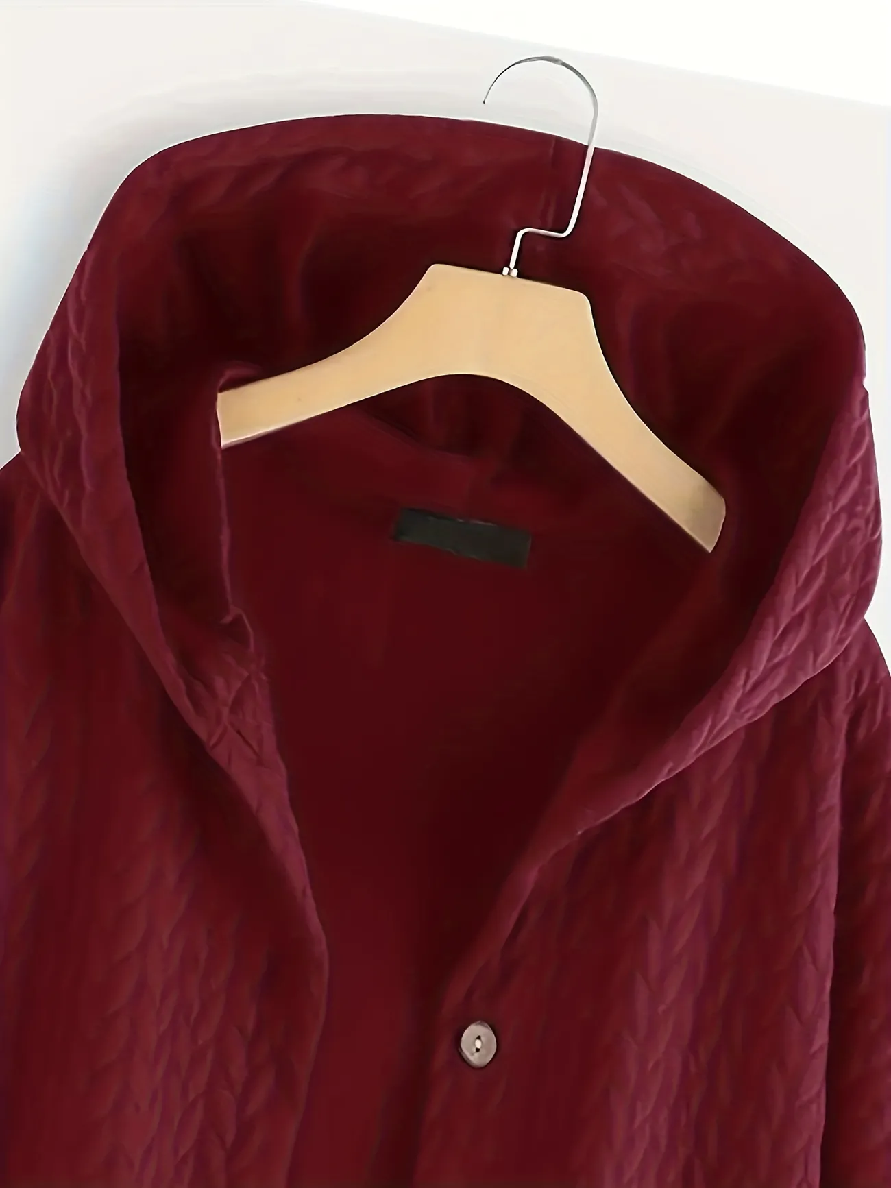 Plus Size Hoodie Button Up Oversized Coat, Women's Plus Casual Irregular  Hem Long Sleeve Warm Winter Coat - Temu Germany