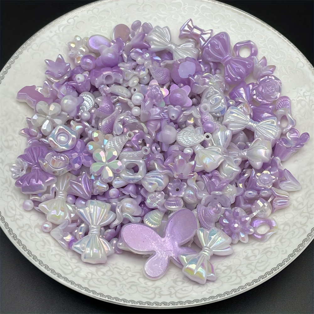 30G Colorful Mixed Bow Flower Shell Shape Loose Beads