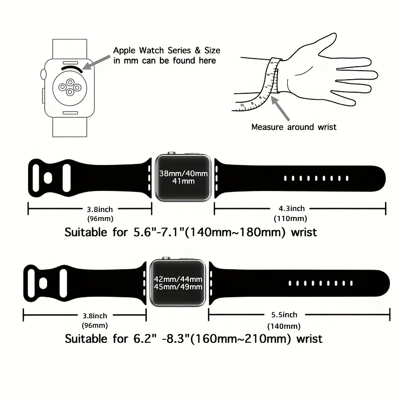 Stars Silicone Watch Band, 38MM 40MM 42MM 44MM Laser Engraved Watch Band