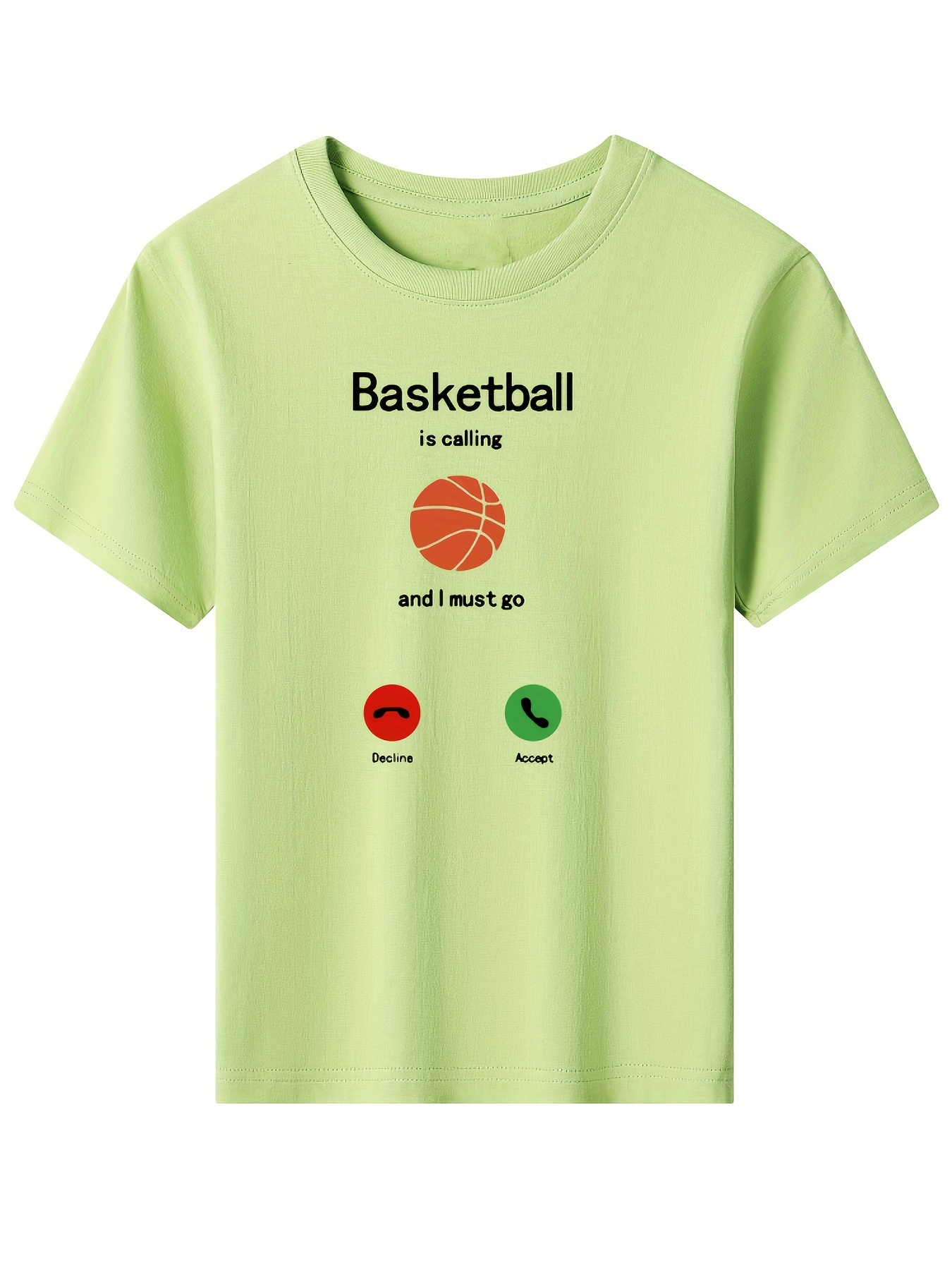 Creative Basketball Print T Shirts For Boys Cool Lightweight And Comfy  Summer Clothes - Kids' Fashion - Temu Bahrain