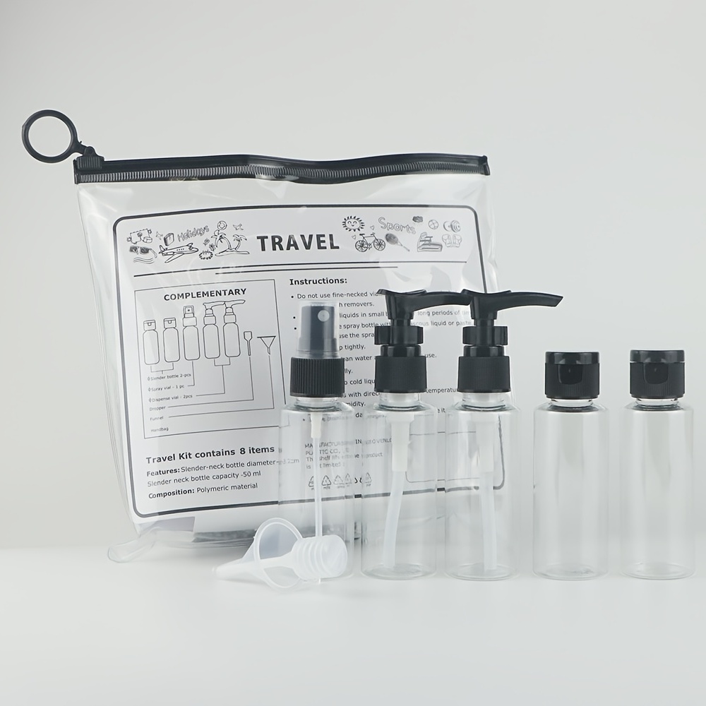 10Pack Travel Bottles Set -3Oz Leakproof Silicone Travel Bottles