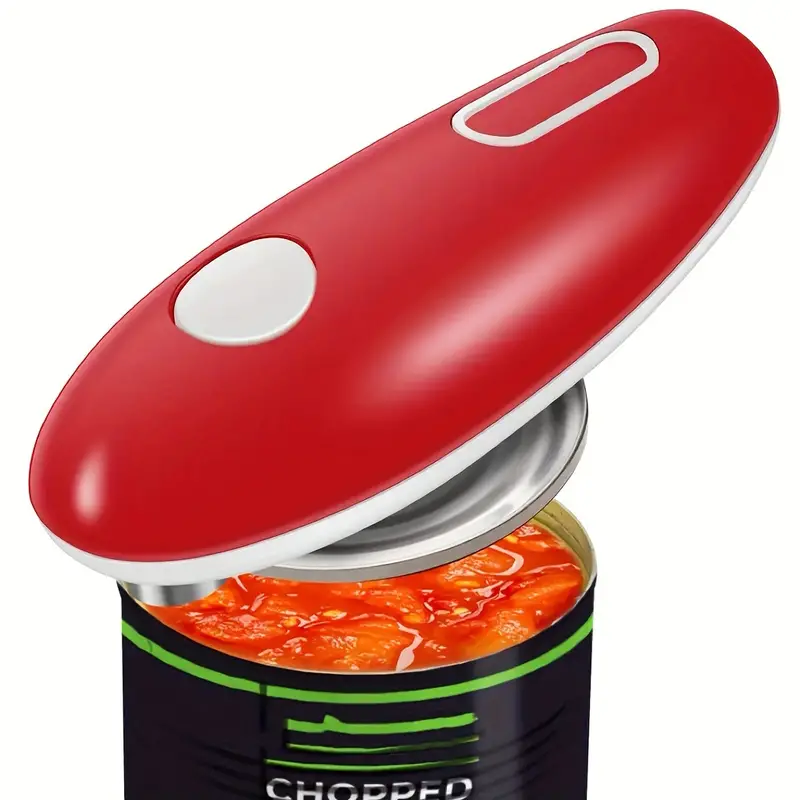 1pc, Electric Can Opener, No Sharp Edge Can Opene, One-Touch Electric Can  Opener With Auto Shut, Best Kitchen Gadgets, Electric Can Openers For Senior