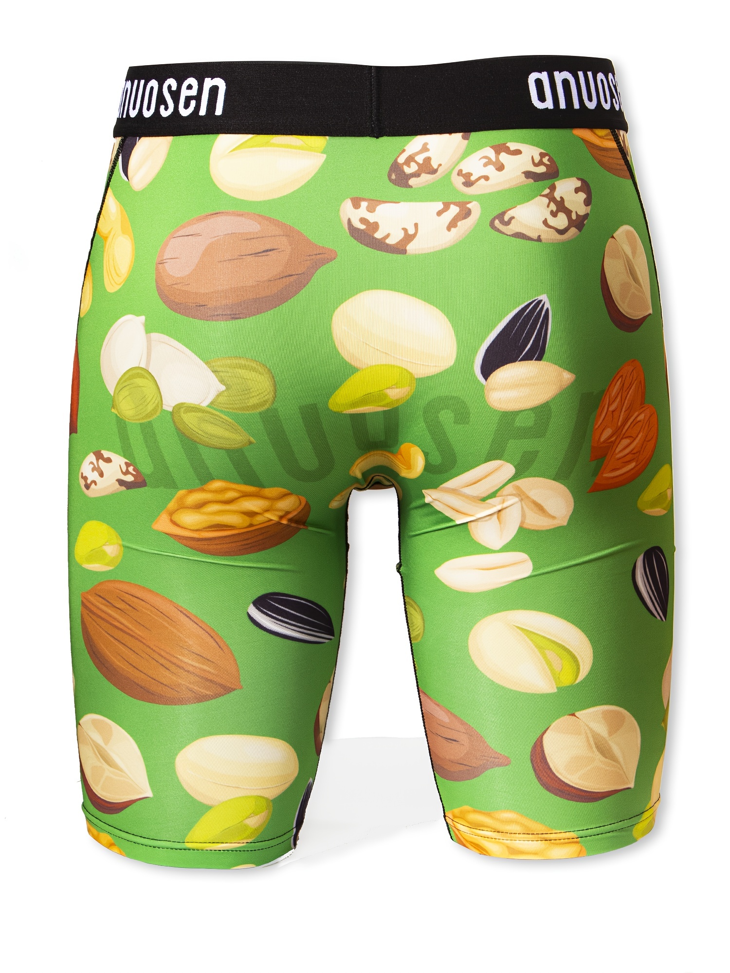 Nut Food Pattern Print Men's Sports Underwear, Moisture Absorption And  Sweat Wicking Anti-wear Legs Quick Drying Long Boxer Briefs Shorts, Swim  Trunks
