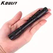 portable pen light, waterproof mini led flashlight for camping and emergencies portable pen light with xpe technology and 1 2 aaa battery details 1