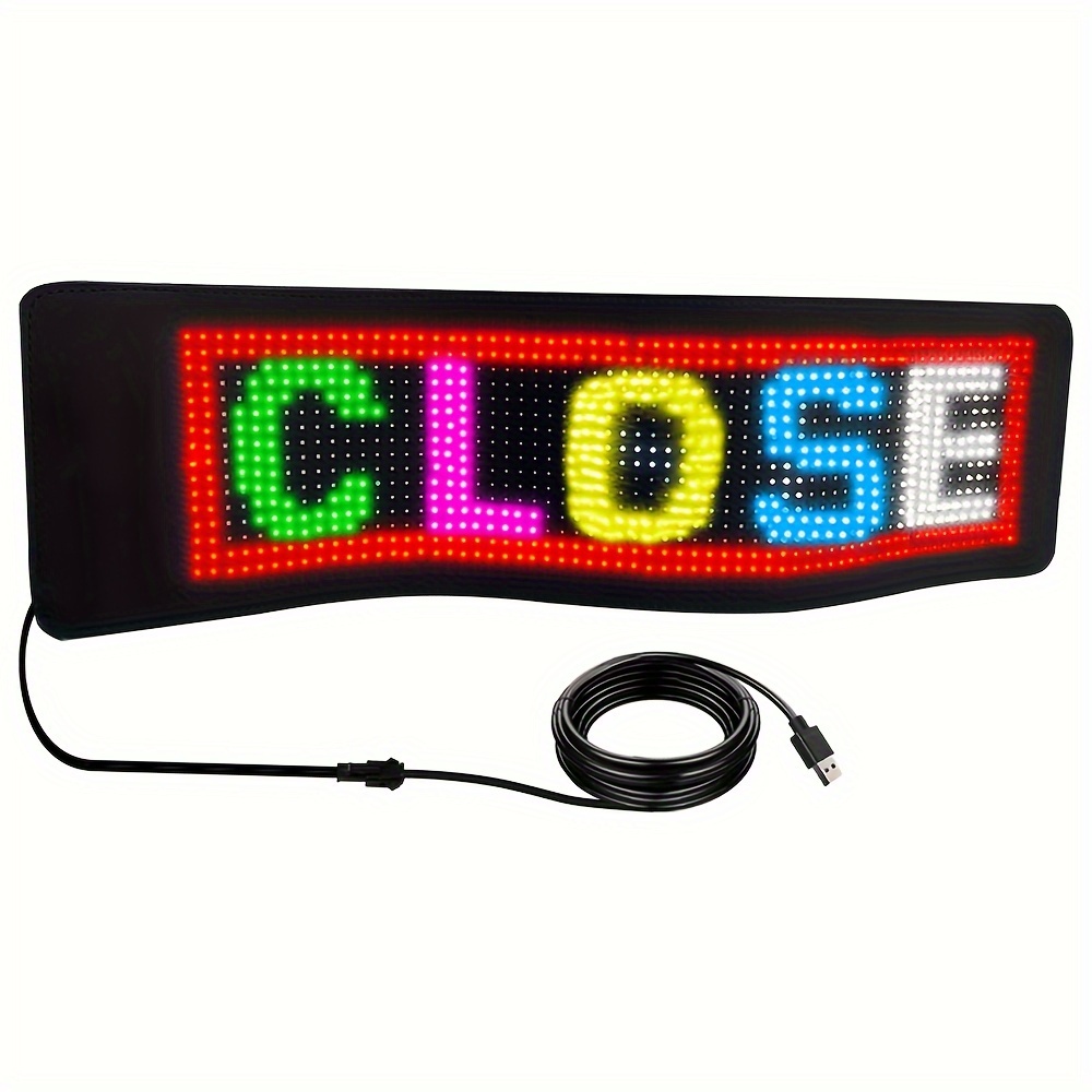 Scrolling Bright Advertising Led Signs Flexible Led Car Sign - Temu