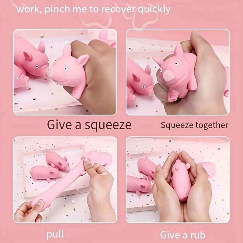 Adorable Silicone Pet Piggy Soft Decompression - Temu