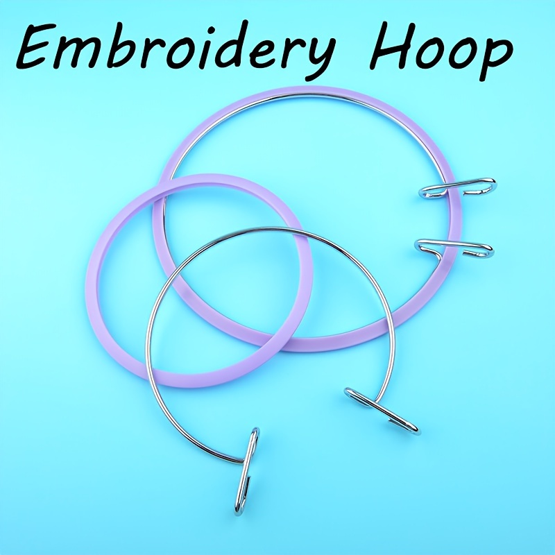 Embroidery Hoops Plastic Circle Cross Stitch Hoop Ring - Temu