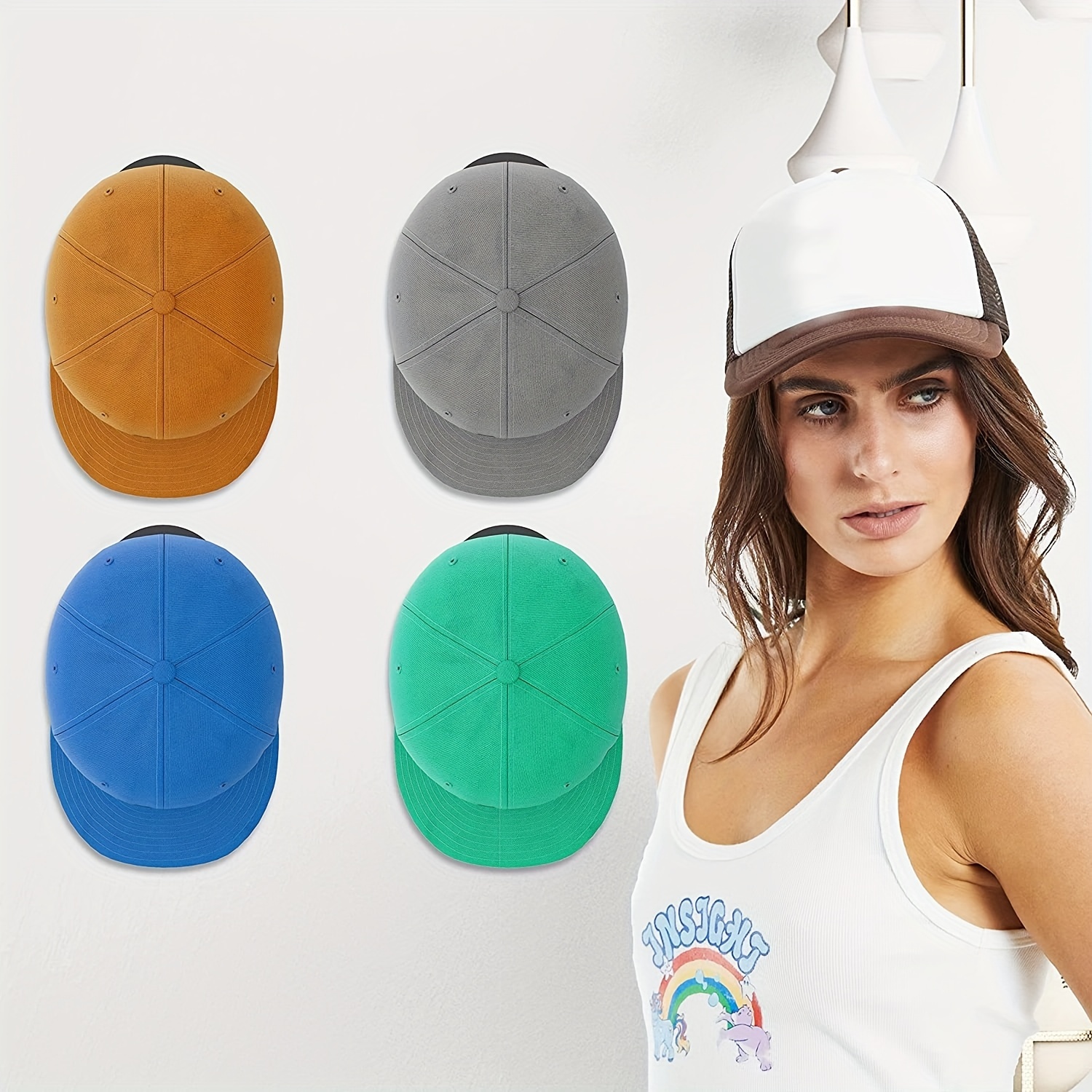 1pc Porta Cappelli Da Baseball, Porta Cappelli Da Parete Autoadesivo, Porta  Cappelli Da Parete, Porta Cappelli Senza Trapano, Appendiabiti Da Parete -  Temu Italy