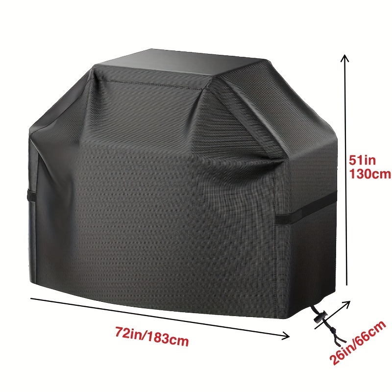 Funda Impermeable Para Barbacoa Redonda De 47 Cm - Tejido Oxford 600D, Con Gomas Elásticas Y Bolsa De Almacenamiento