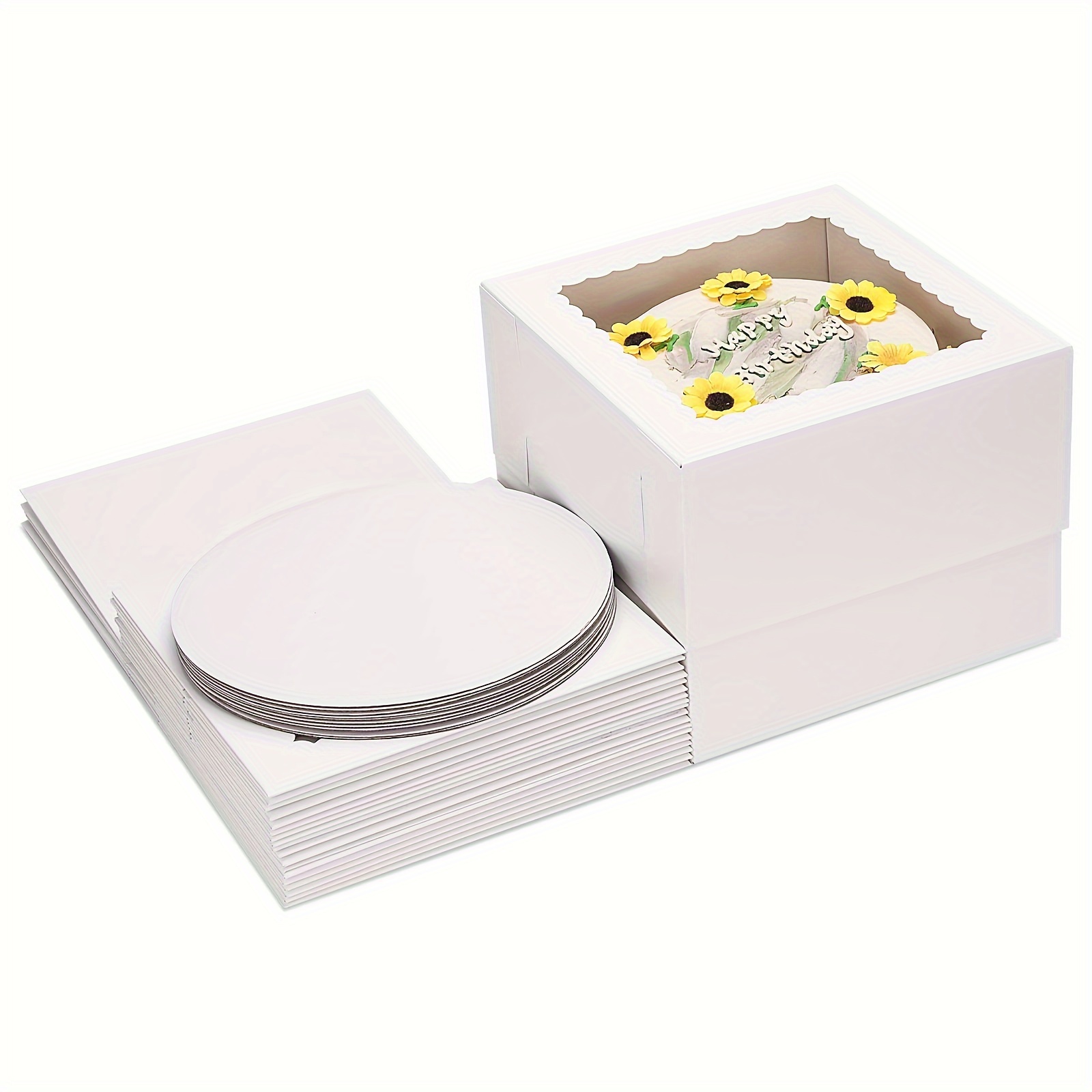 45 cajas transparentes para recuerdos de 3 x 3 x 3 pulgadas con cintas,  cajas de plástico transparente para dulces, cajas de regalo de fiesta, caja  de