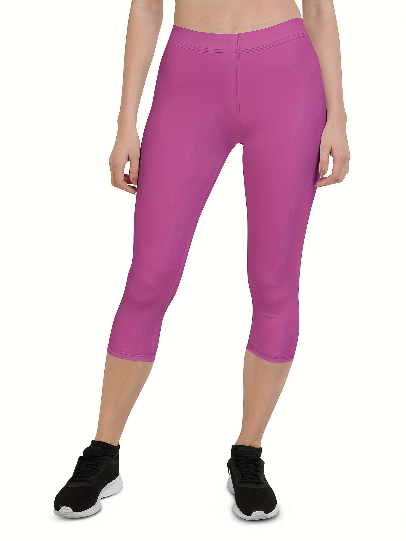 Pantalones de yoga para mujer con bolsillos, pantalones de yoga de cintura  alta para control de barriga para mujer 4 vías elásticas Yoga Leggings