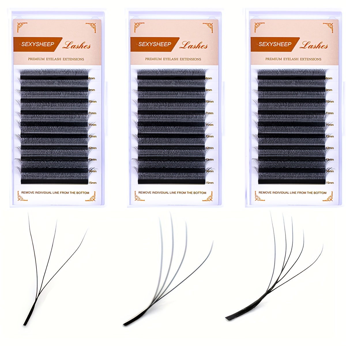 

Automatic Blooming W Shape Lashes Premade Fans Lashes 3d 4d 5d 0.07mm C/d Mix 8-15mm Pointy Base Eyelash Extensions Natural Soft Light Full Dense False Eyelashes