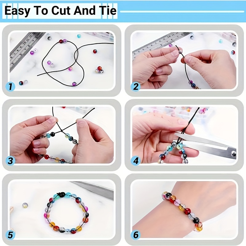 Elastic Bracelet String Cord Stretch Beads Cord For Jewelry - Temu  Philippines