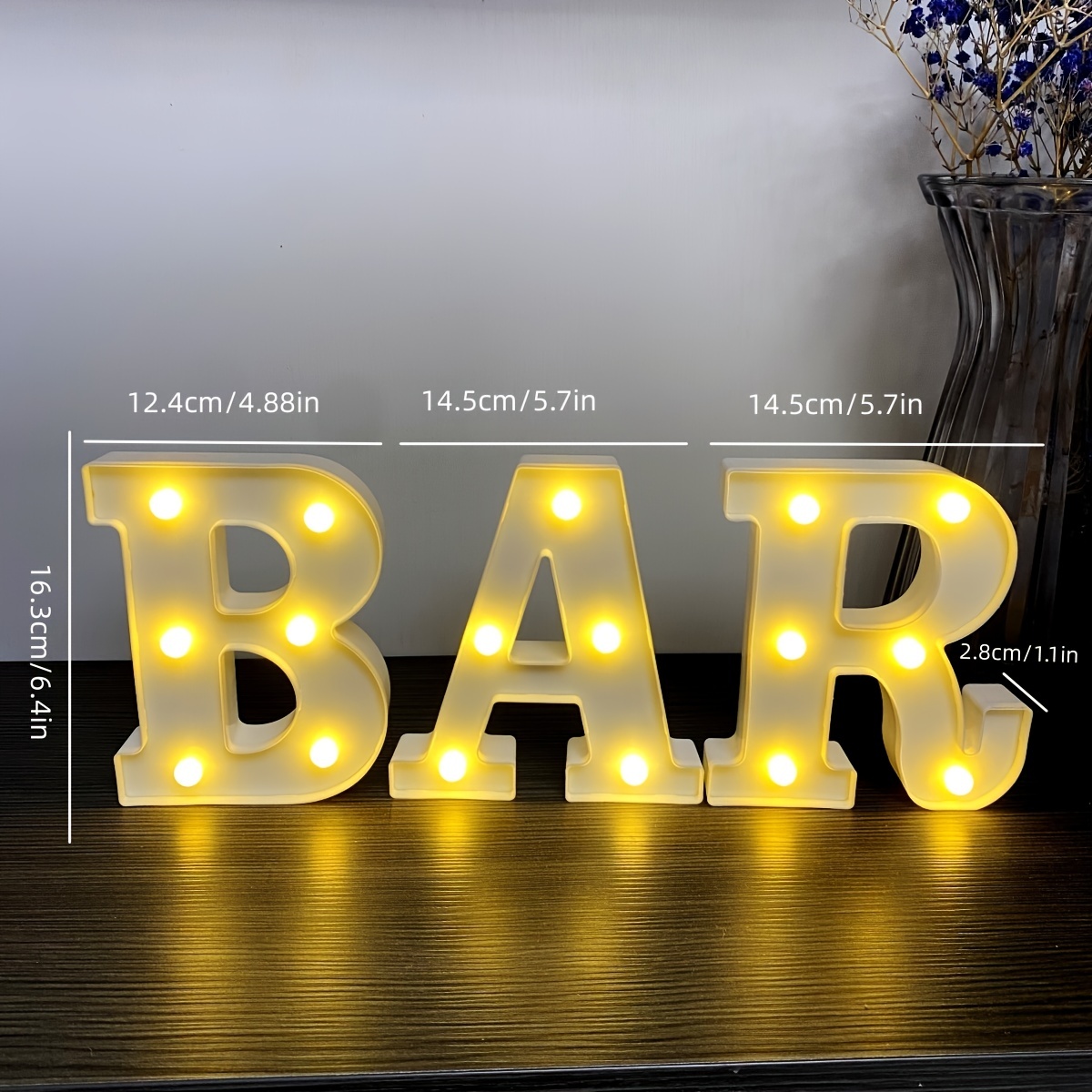 Insegna luminosa 'BAR' a led - Poli Srl