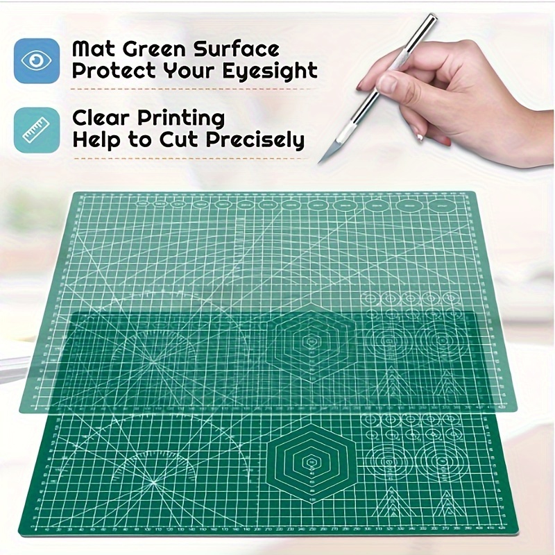 Self Healing Cutting Mat,Office School Stationary Cutting Sewing Cutting  Board Self Healing Surface Paper Cutting Mat with Anti Skid Design (A3  double
