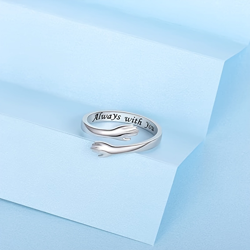 18K Plated Lady Hug Adjustable Ring