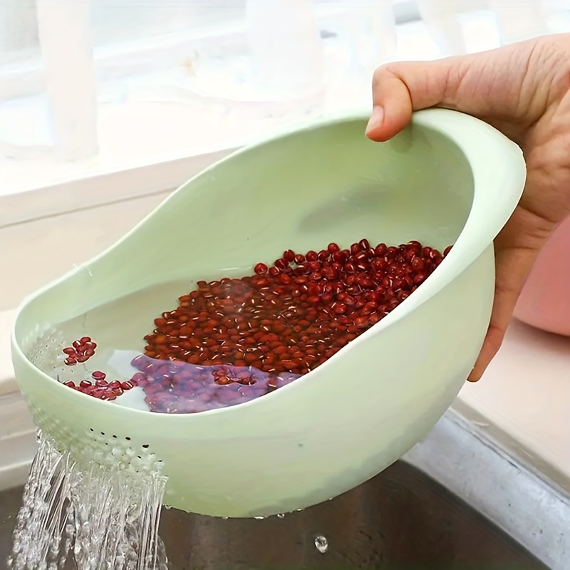 TRUE INDIAN Drainer Fruits Washing Bowl Fruit Rinse Bowl