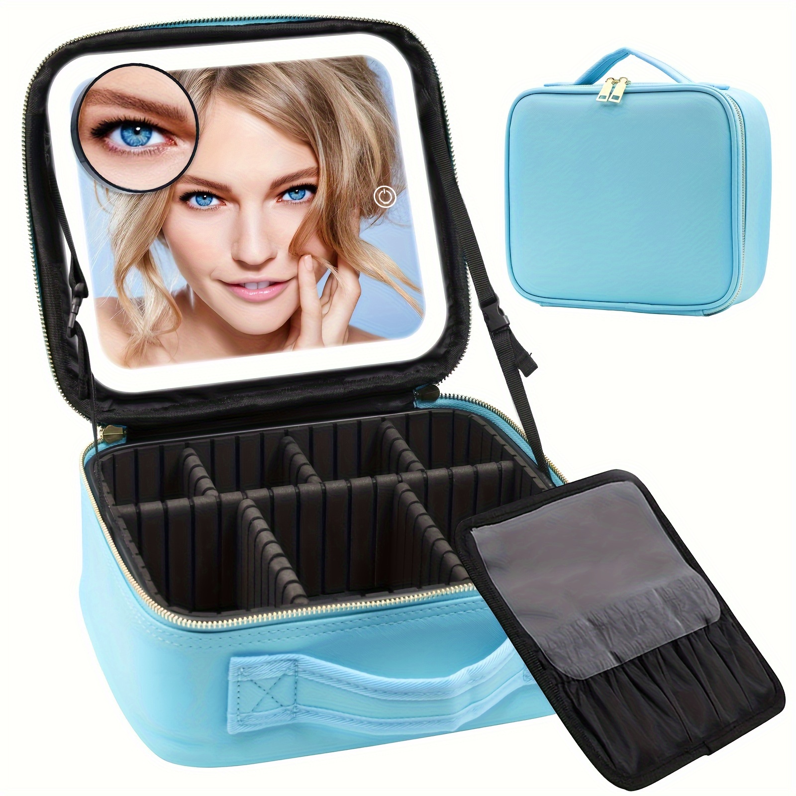 Cosmetic Case With LED Mirror