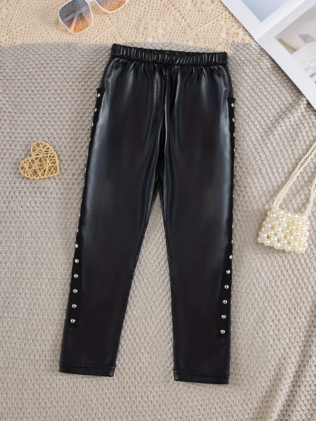 Leather Leggings For Girls - Free Shipping For New Users - Temu