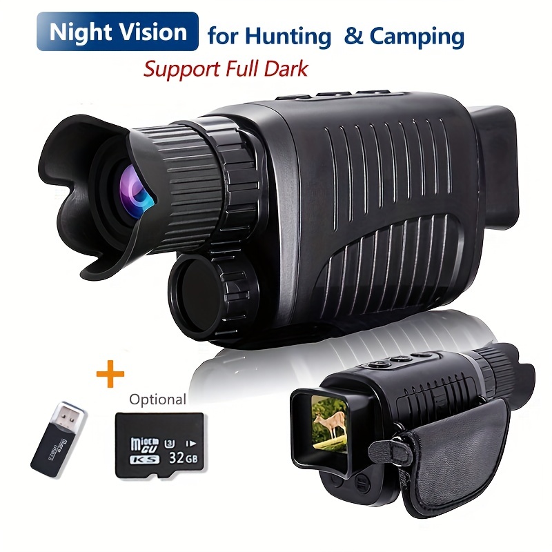 Night Vision Binoculars Goggles Infrared Digital Head Mount Built-in  Battery Rechargeable Hunting Camping Equipment 1080P Video