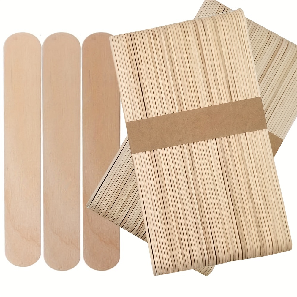 100-PCS/ Large Waxing Wood Applicators (Tongue Depressors)