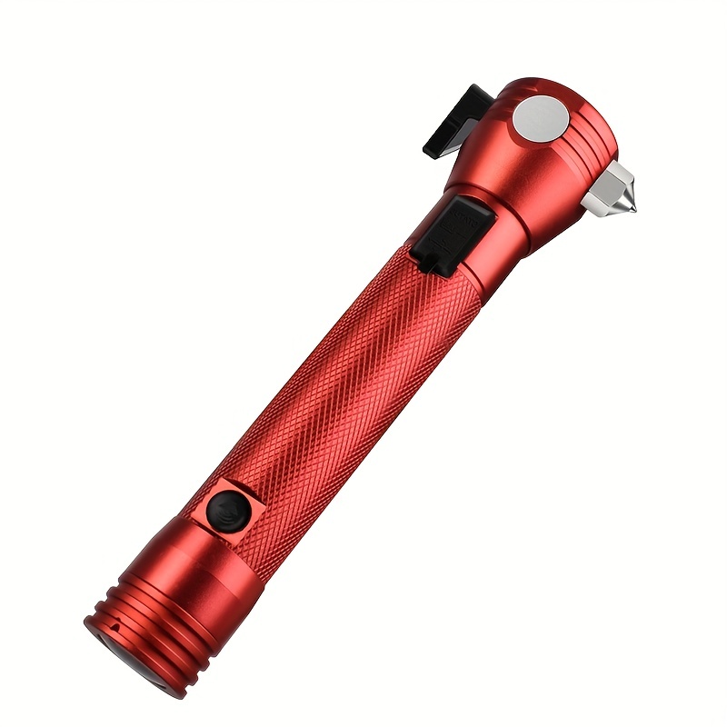 1pc multifunctional car safety hammer with flashlight essential tool for emergency situations details 4