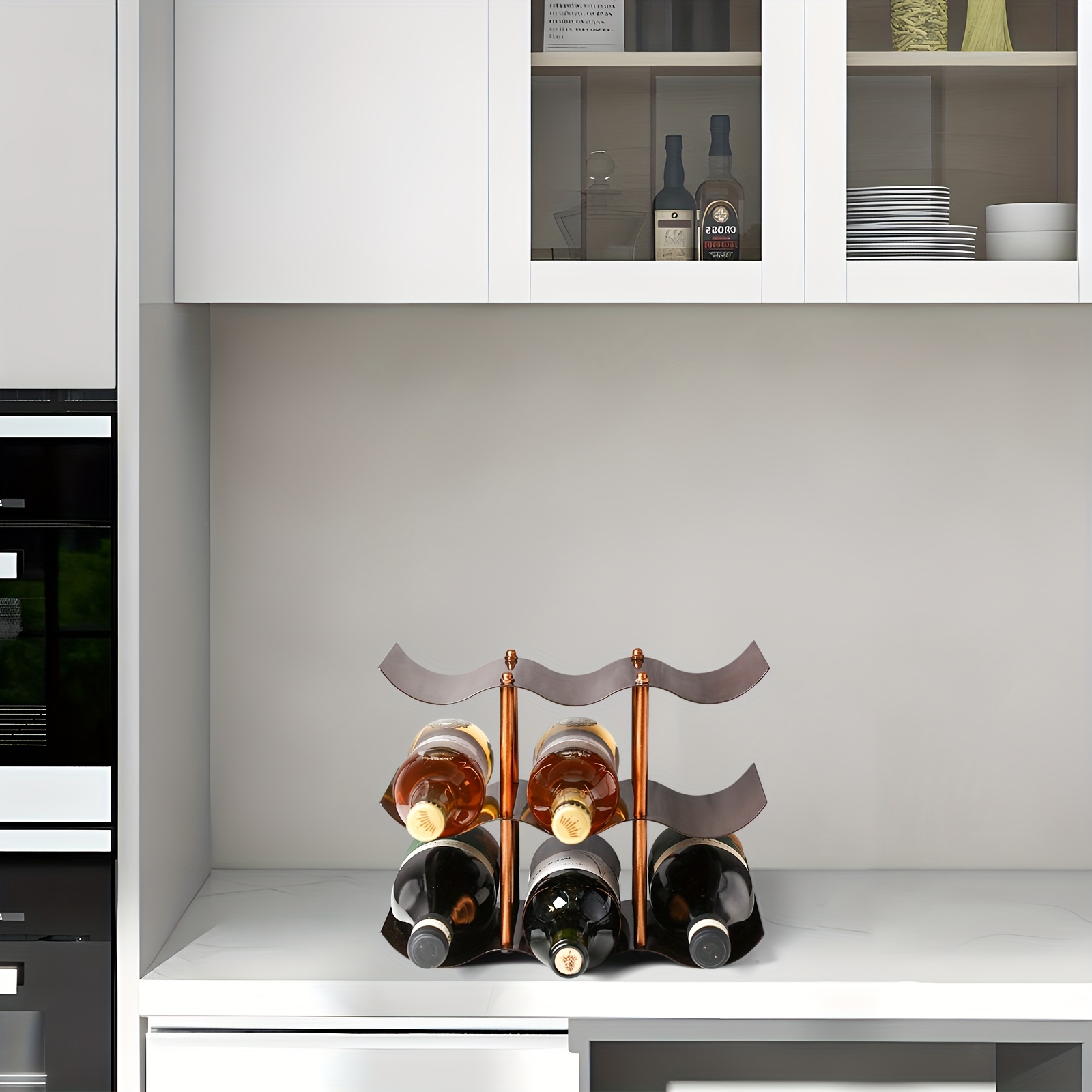 Integrated discount wine rack