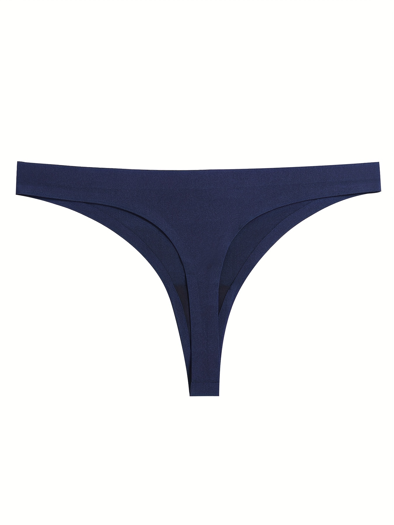 Solid High Stretch Seamless Microfiber Thong