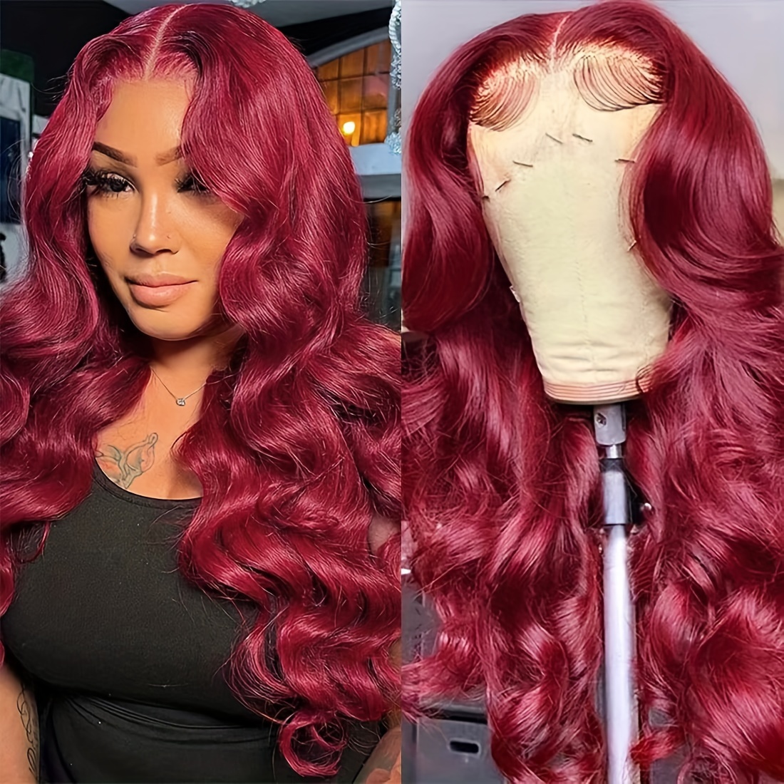 Deep Wave Lace Front Wigs Human Hair 4x4 Lace Front Wigs - Temu Canada