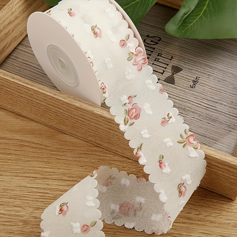 Double Layer Velvet Dot Chiffon Ribbon Decoration Bow Diy - Temu