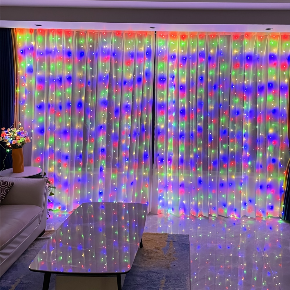 Window Curtain Lights 8 Mode LED Fariy String Lights for Party Garden Room  Wall