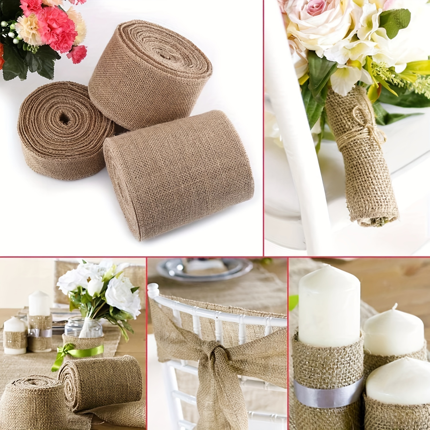 Hessian best sale burlap ribbon