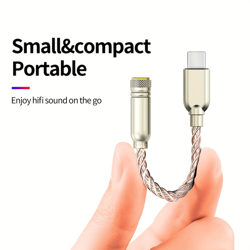 Hifi Digital USB Type C to 3.5mm Adapter USBC Jack Headset Converter for  Samsung S23