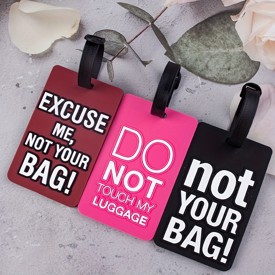

3pcs Mixed Letter Luggage Tags, Travel Boarding Pass, Luggage Information Identification Card For Checked Suitcase, Travel Essential Honeymoon Travel Luggage Accessories