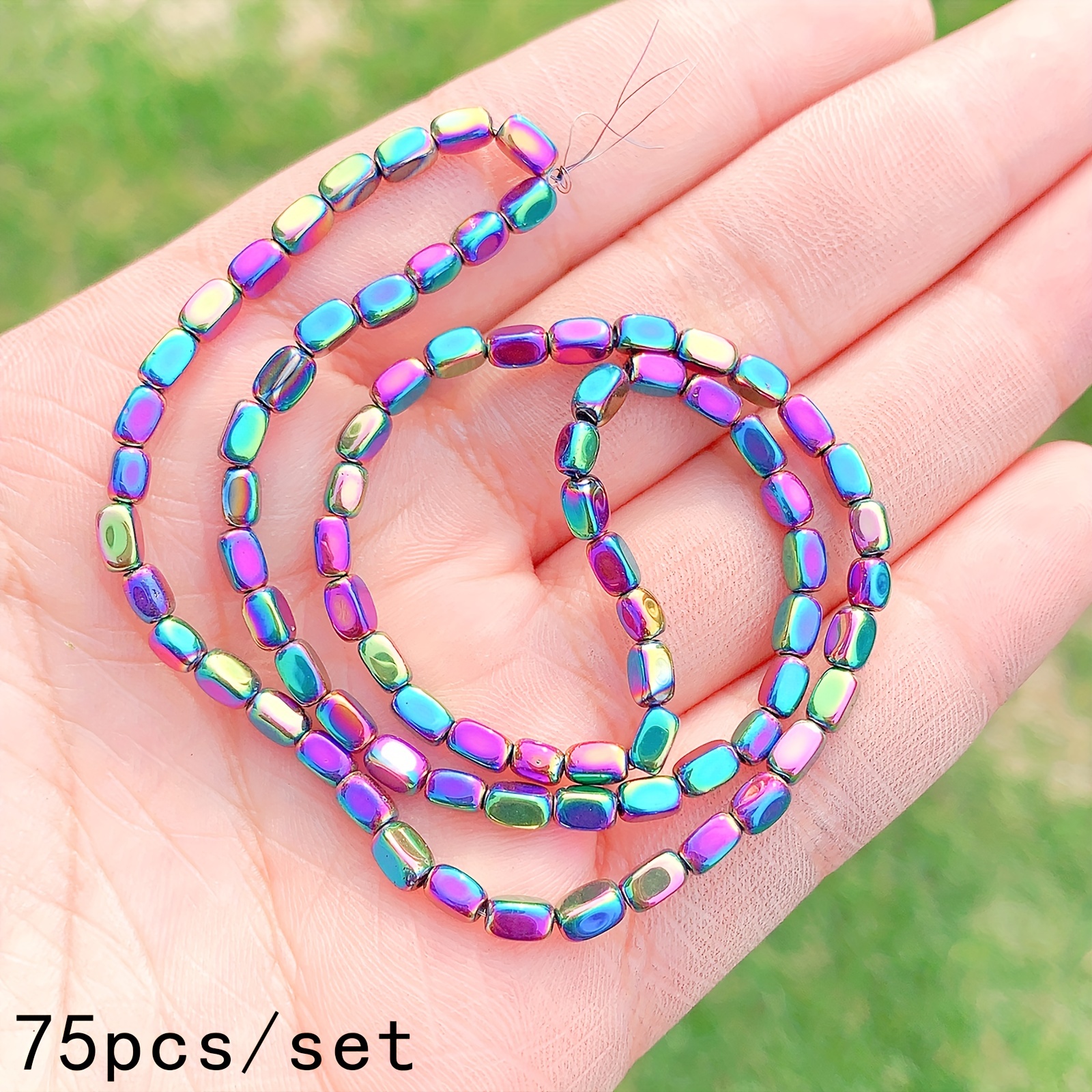 Cheap 4mm Glass Beads Loose Spacer Flat bead AB Color Fahion DIY Jewelry  Accessories Bracelet Necklace Making