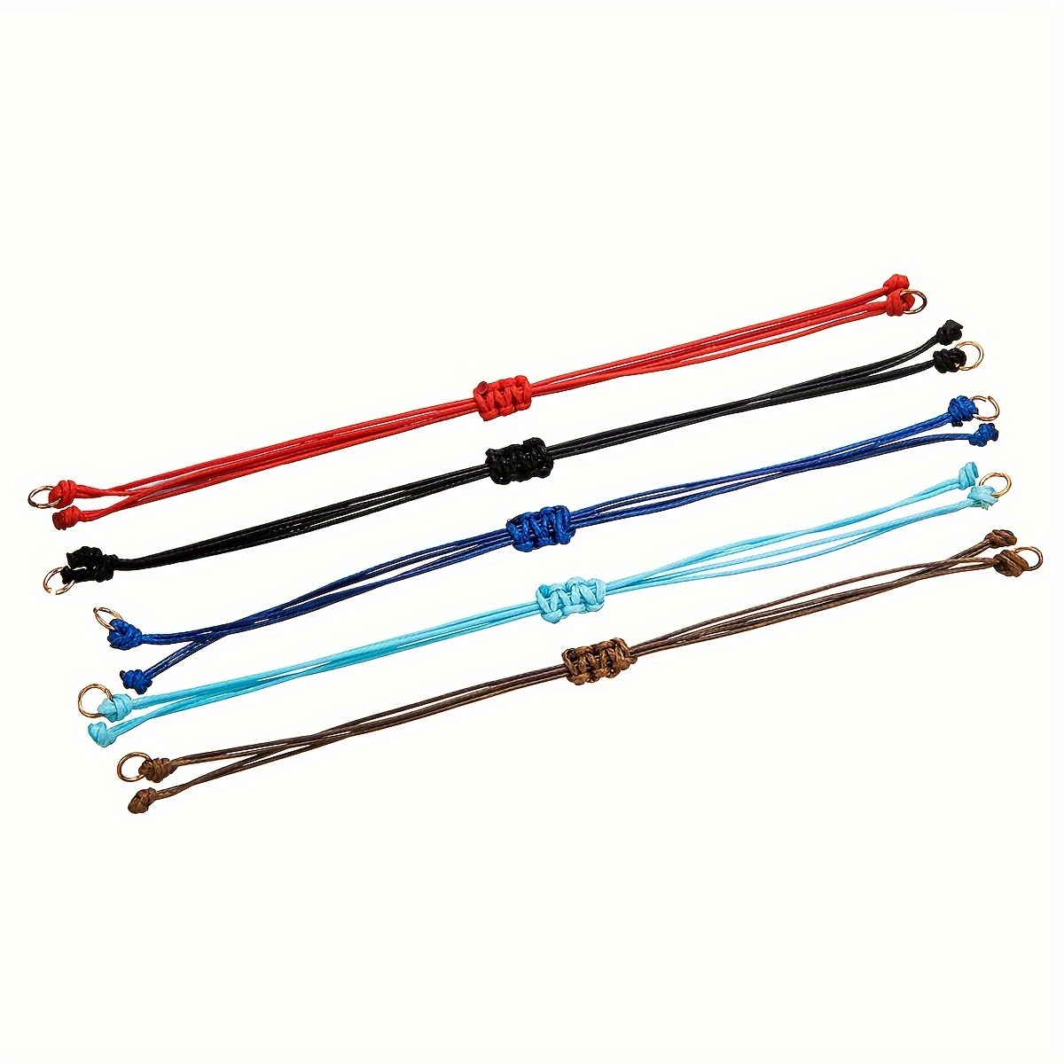 5pcs Diy Handmade Braided Colorful Cord Women's Jewelry Making Accessories
