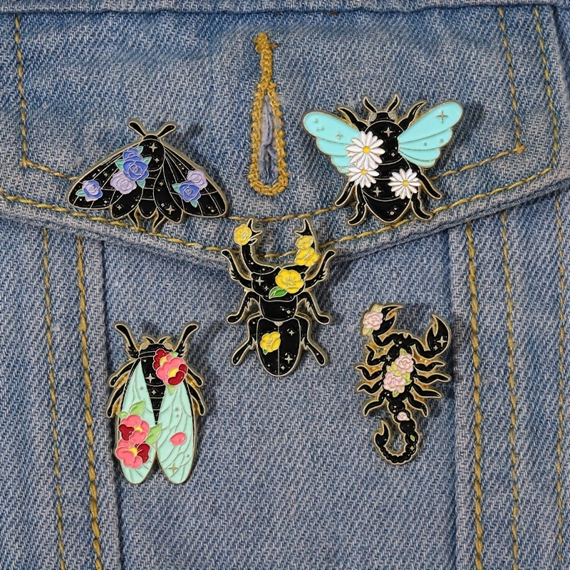 Colorful Butterfly And Moth Brooch For Men Creative Pins For - Temu