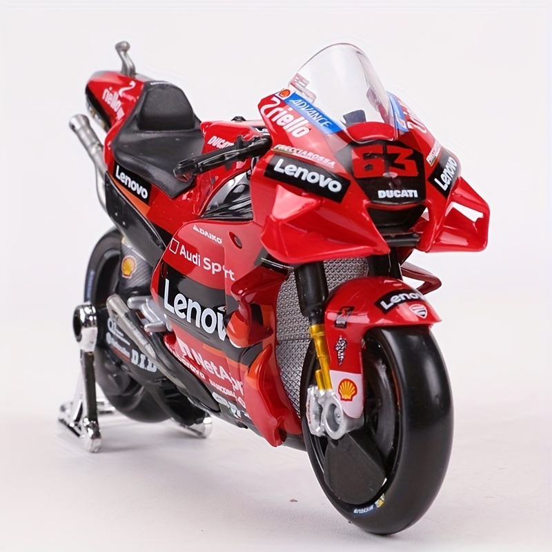 Maisto 2021 MotoGP Ducati Lenovo Team #63 Racing Motorcycle 1:18 Alloy  Motorcycle Model Collection Gift Toy For Adults Children