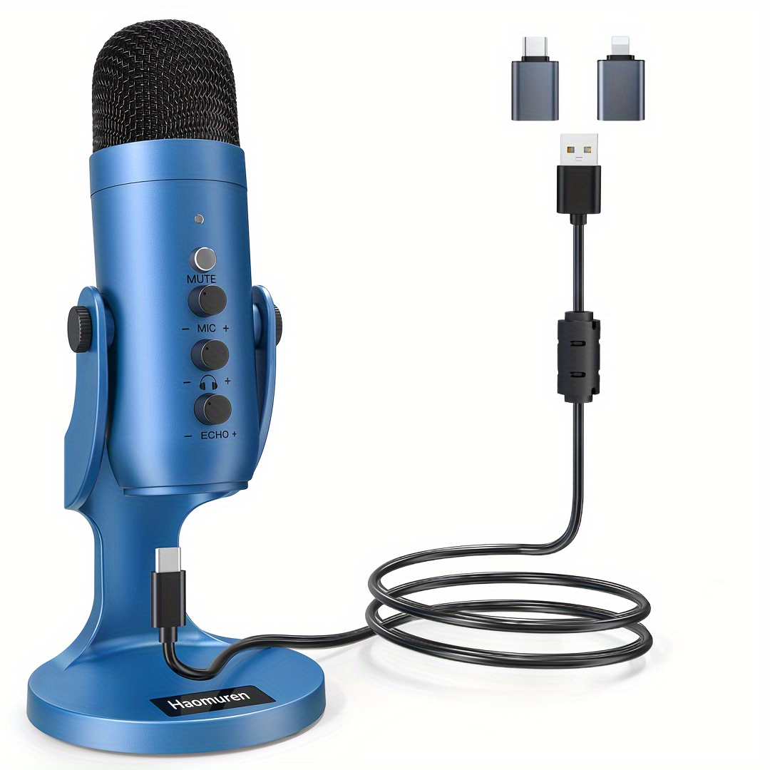 Haomuren-Microphone à condensateur avec support HONArm, micro de